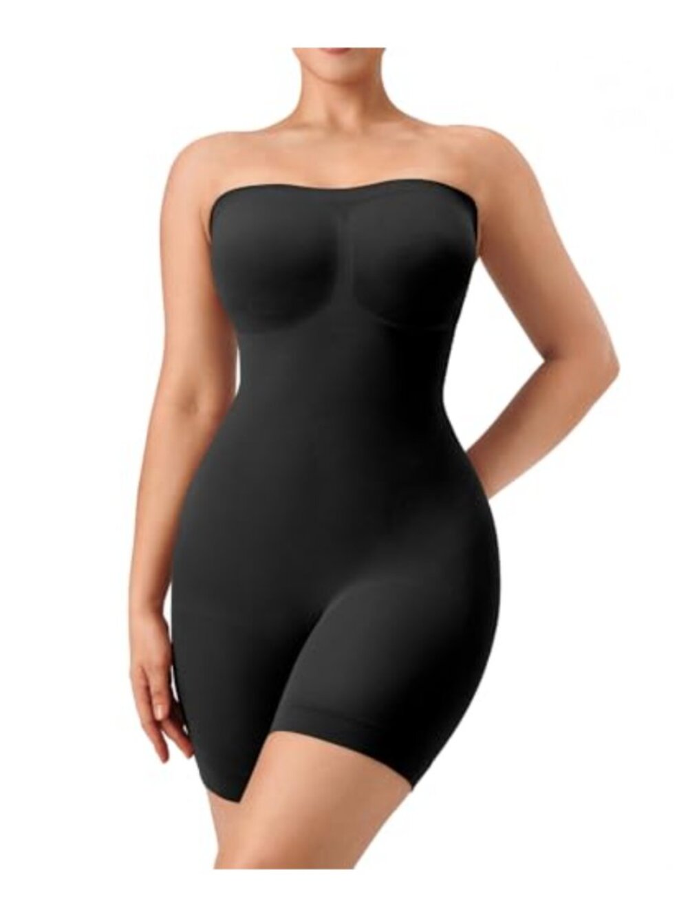 Strapless Tummy Control Shapewear Bodysuit Seamless Nylon Spandex Sculpting